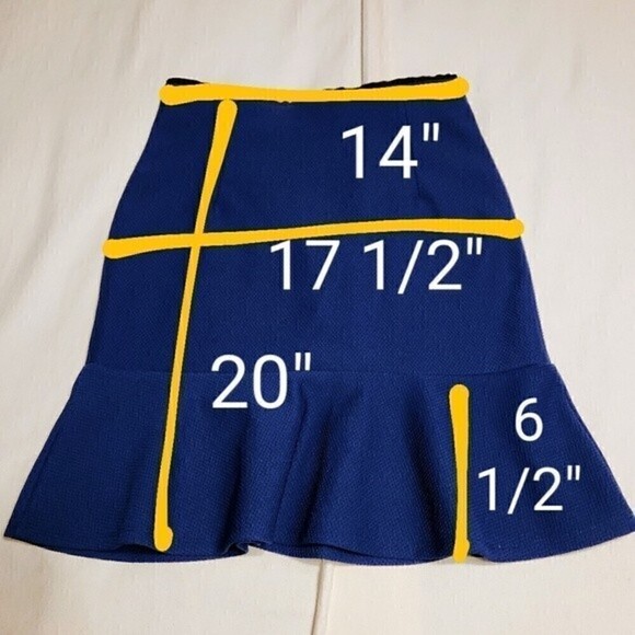 Bisou Bisou Blue Flare Mini Skirt Y2K Small - Picture 12 of 12